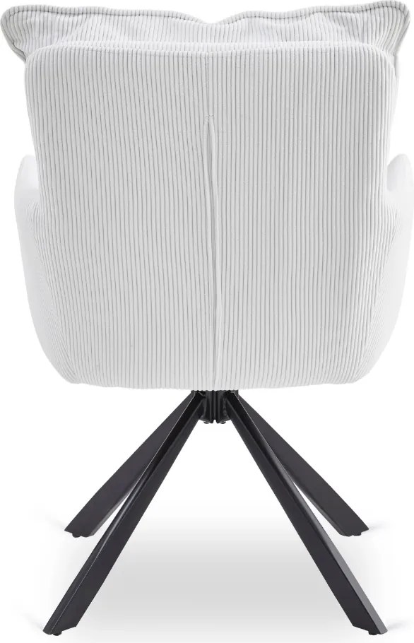 Otočná stolička CITY Cream Corduroy