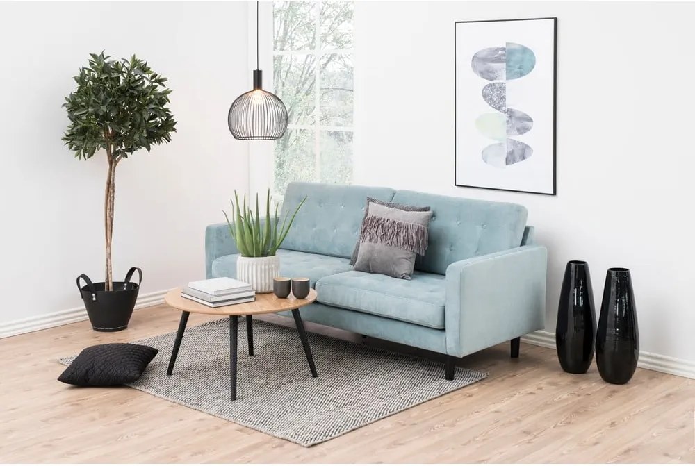 Konferenčný stolík s dyhou z jaseňa Actona Stafford, ⌀ 80 cm