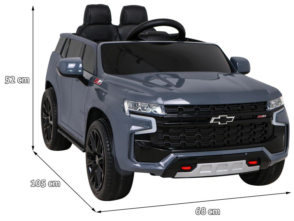RAMIZ Elektrické autíčko - Elektrické autíčko - Chevrolet Tahoe - sivé - 2 x 35W - batéria 12V/7Ah -2023