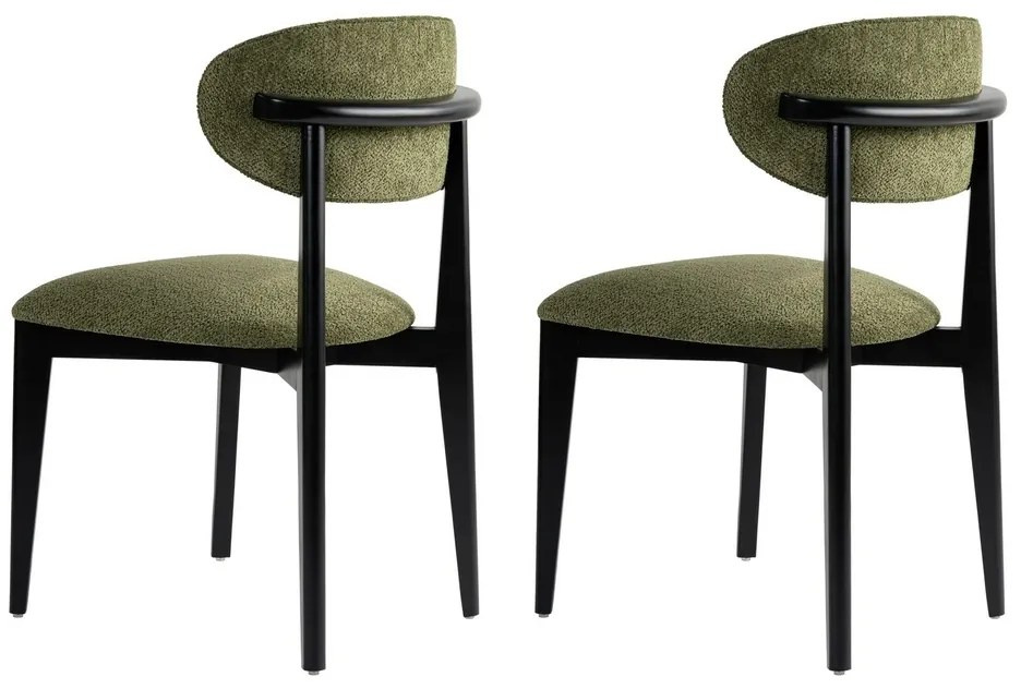 Sada jedálenských stoličiek Lionte Green andBlack, 2 ks