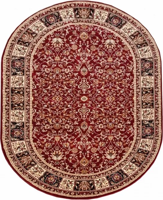 DC Koberec Orient ovál 006 červená Rozmer: 60×100 cm