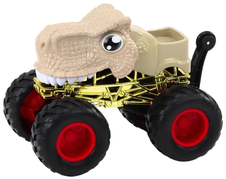 LEAN TOYS Terénne auto Dinosaurus – béžová