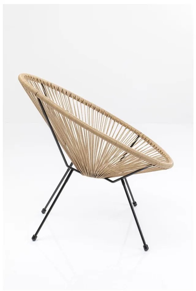 Svetlohnedé kreslo Kare Design Acapulco