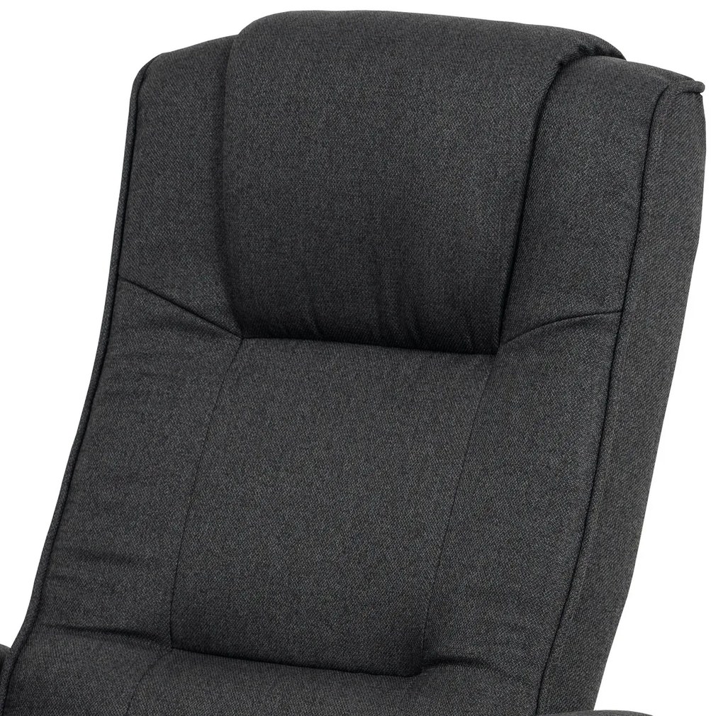 Polohovacie kreslo s podnožkou GREY2, sivá