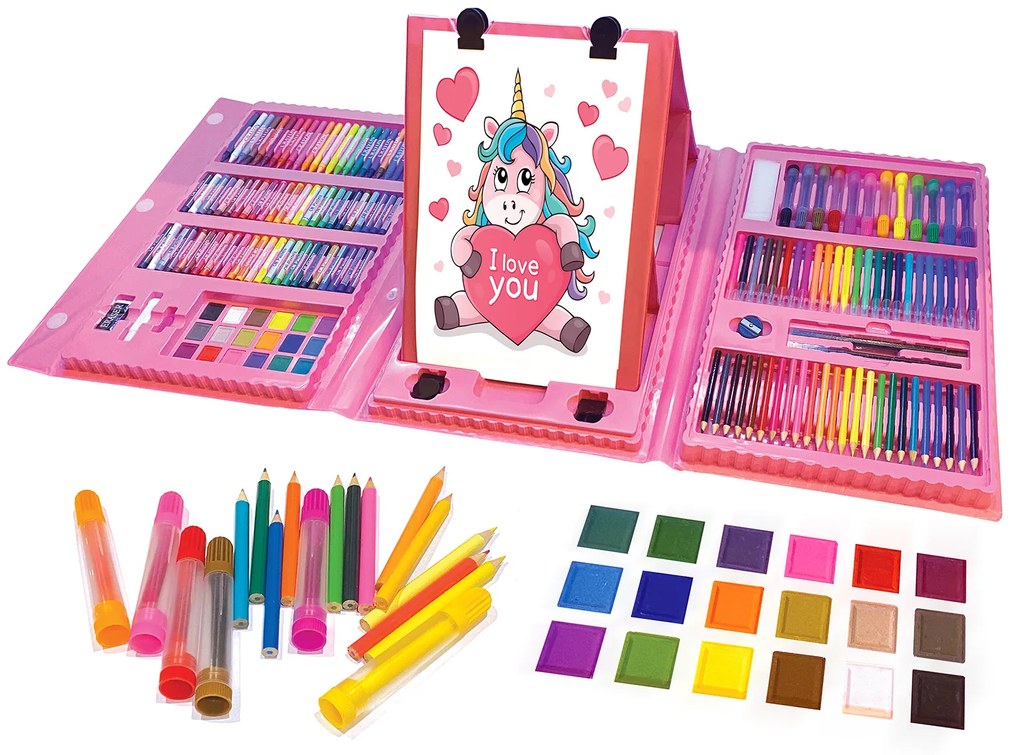 Bestent Ružová sada na maľovanie pre deti 176ks KID ART