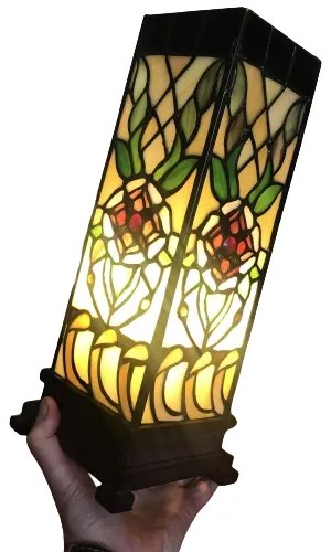 Tiffany lampa stolná CAPH 12*35 PRISM