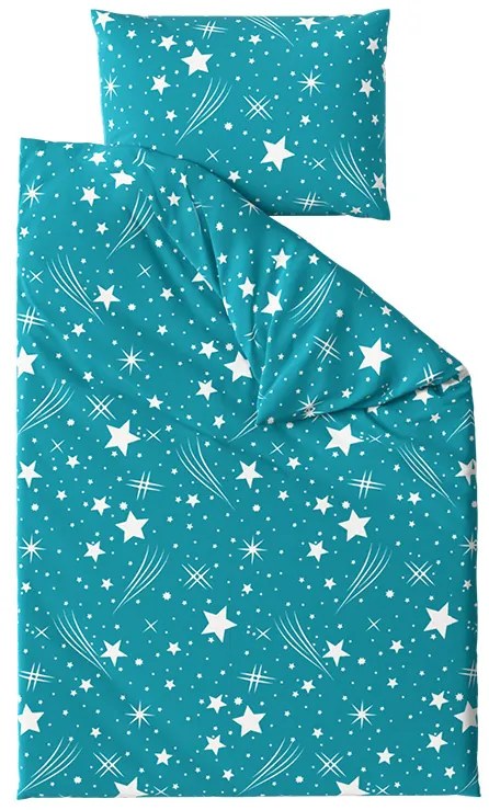 Obliečky z mikrovlákna NIGHT SKY tyrkysové Rozmer obliečky: 70 x 90 cm | 140 x 200 cm