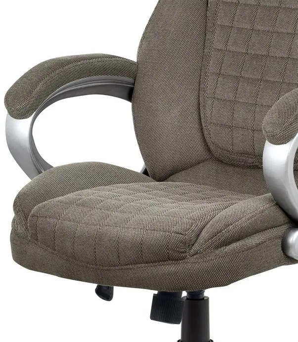 Autronic BONTEC Kancelárske kreslo, hojdací mechanizmus, sivá, KA-G196 GREY2 Farba: Strieborná