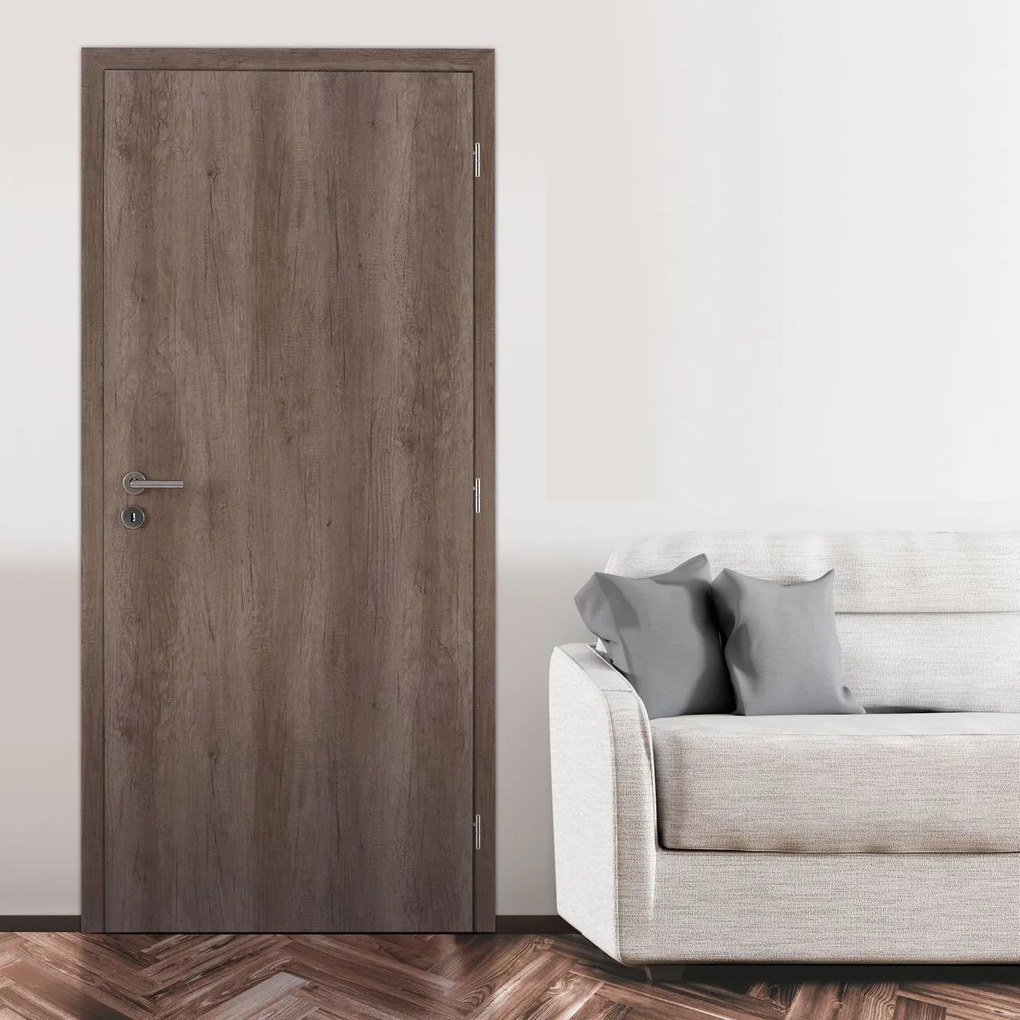 Doornite CPL Interiérové dvere 80 L, 846 × 1983 mm, CPL laminát, ľavé, dub americký, plné