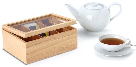 Continenta C3290 - Box na čajové vrecúška 23x17,5 cm gumovník