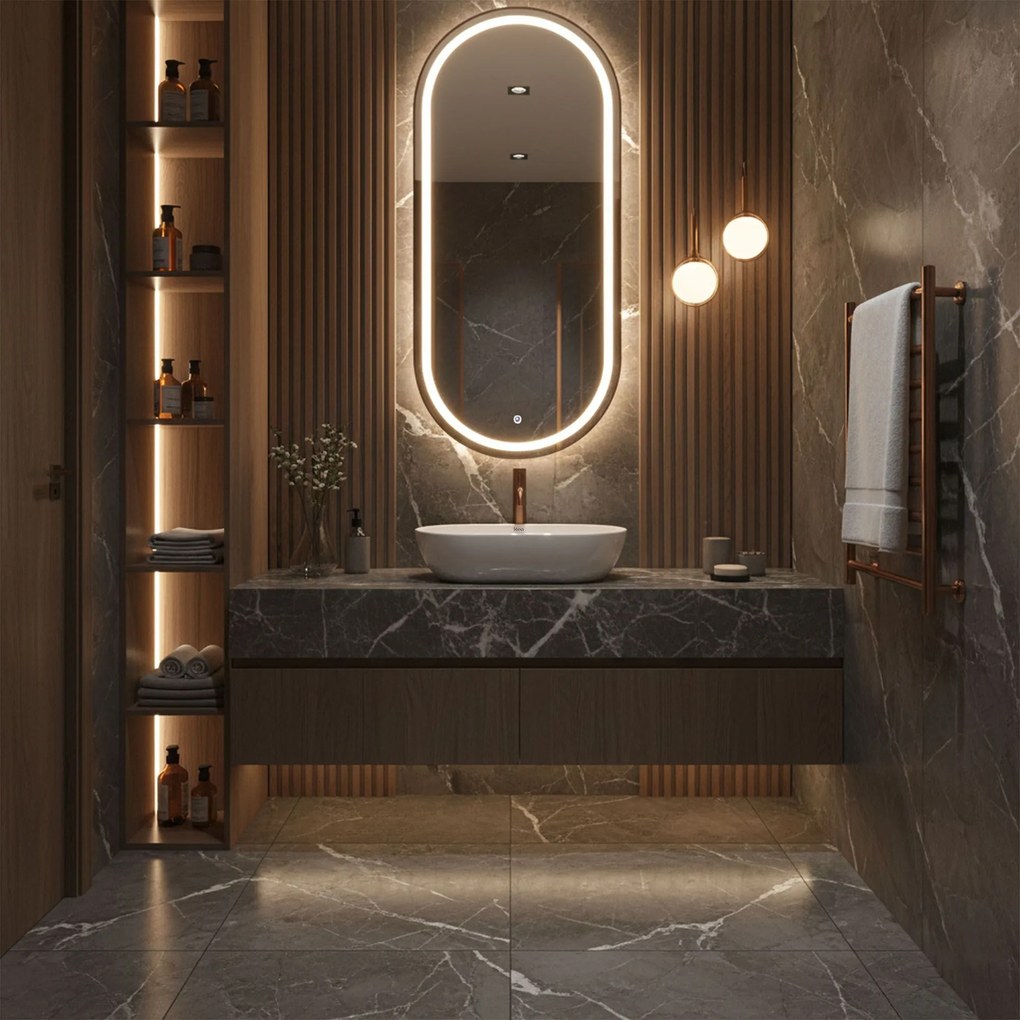 Rea Amelia, umývadlo na dosku 520x325x125 mm, biela lesklá, REA-U4331