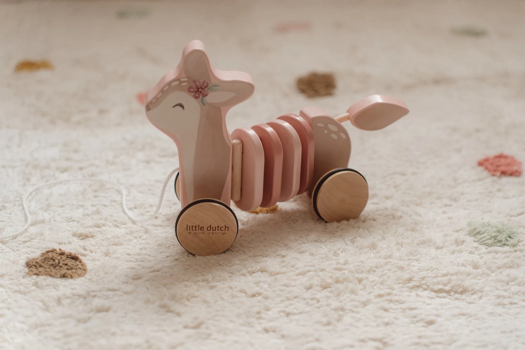 Ťahacia srnka drevená Fairy Garden