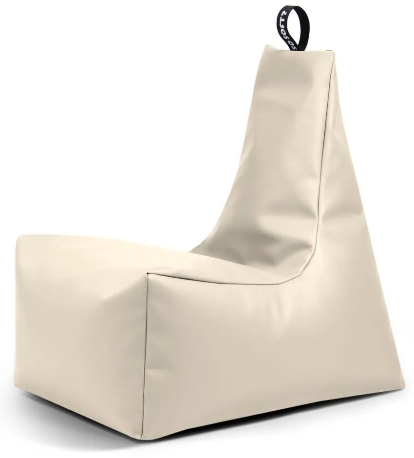 Béžový sedací vak z imitácie kože Icy XL – So Soft?