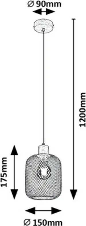 Rabalux 3131 závesný luster Grendel