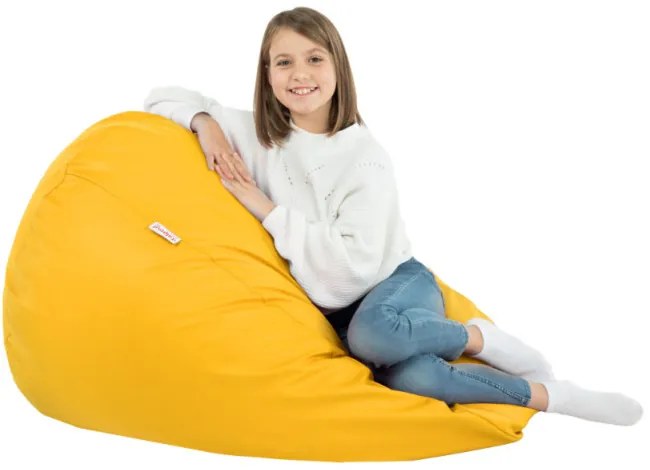 Sedací vak SAKO svetložltý ekokoža