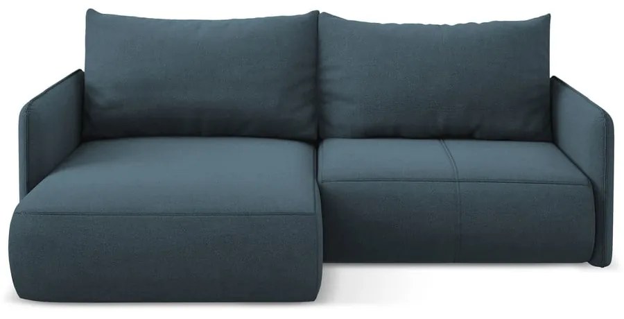 Modrá rozkladacia/s úložným priestorom rohová pohovka (ľavý roh) Nanea – Makamii