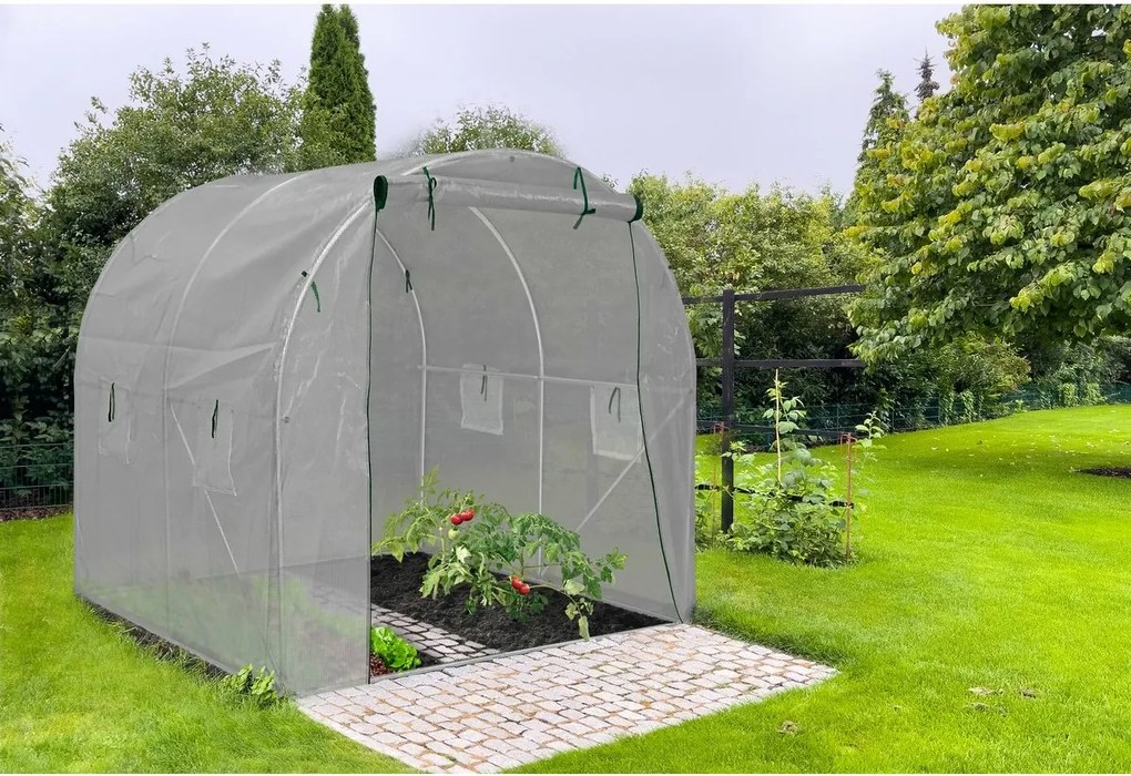 Skleník G21 200 x 200 x 200 cm, biely