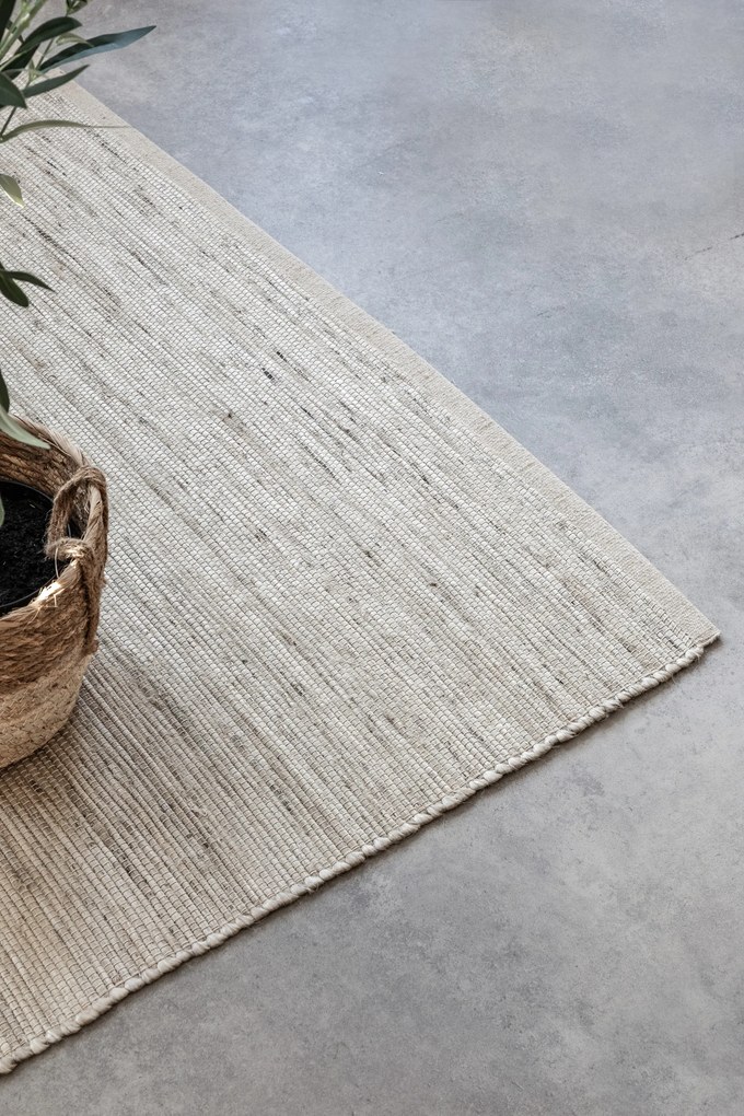 Hanse Home, Koberec behúň Handloom 105960 Dhaka Ivory White, 80x200, biela, chodba / predsieň