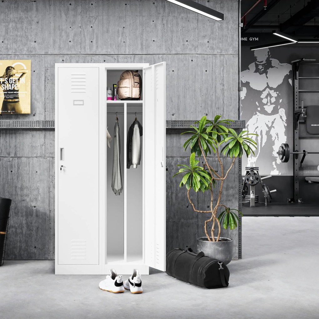 Kovová pracovná skriňa KACPER 1 Plus 400 x 1800 x 500 mm