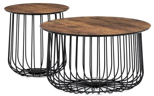 BONTEC Konferenčný stolík 60x60cm, mdf, divoký dub, AF-3007 OAK Farba: Prírodné