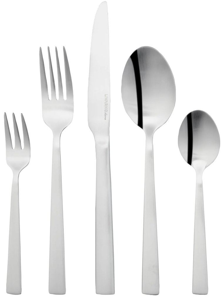 Livarno home Príborová súprava z nehrdzavejúcej ocele, 60-dielna (matný) (100382753)