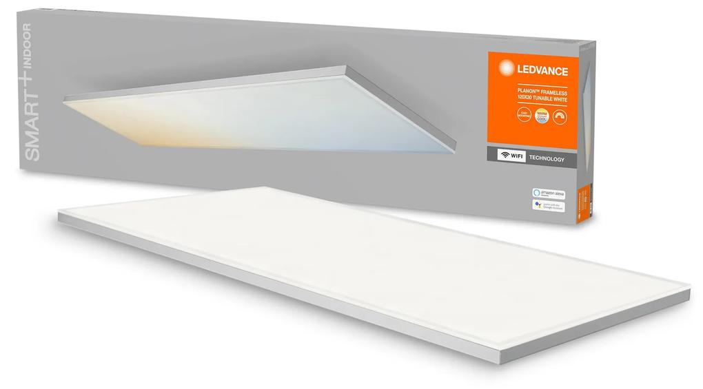 LEDVANCE Šikovný LED panel SMART WIFI PLANON FRAMELESS, 40W, teplá biela-studená biela, 120x30cm