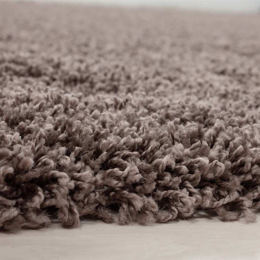 Ayyildiz Kusový koberec DREAM 4000, Okrúhly, Taupe Rozmer koberca: 120 cm KRUH