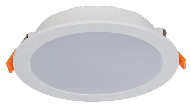 NOWODVORSKI Vstavaný LED panel CL KOS, 16W, teplá biela, okrúhle, biele, IP44