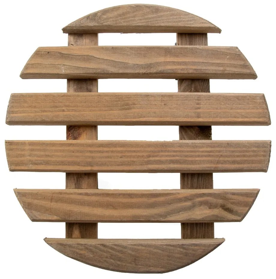Drevený pojazdný podstavec pod kvetináč ø 29 cm (výška 8 cm) Indoor – Esschert Design