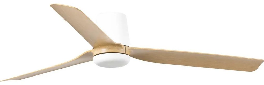 FARO 33829WT - Stropný ventilátor PUNT TUB M hnedá/biela pr. 132 cm WT + DO