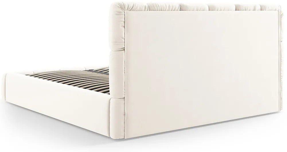 Micadoni Bellis moderná posteľ - Béžová, Bouclé, 200 cm