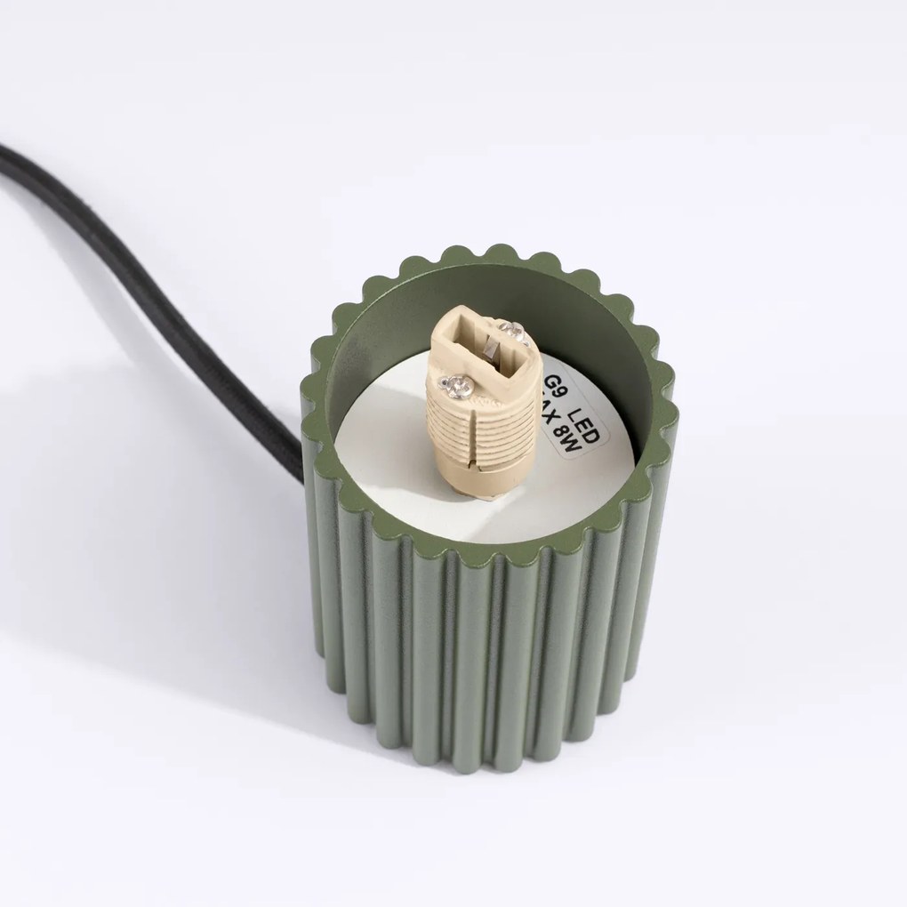 Stolná lampa Halo, 1x biele sklenené tienidlo, og