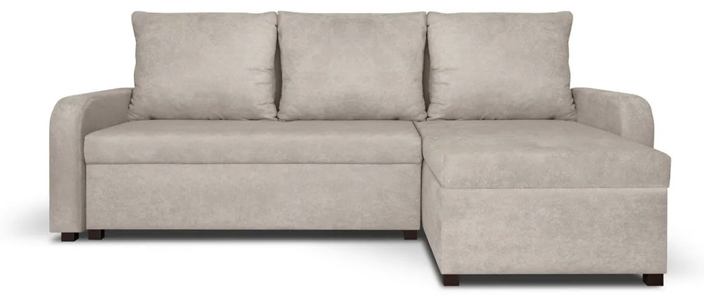 Rohová sedacia súprava s funkciou spania PARIS Béžová