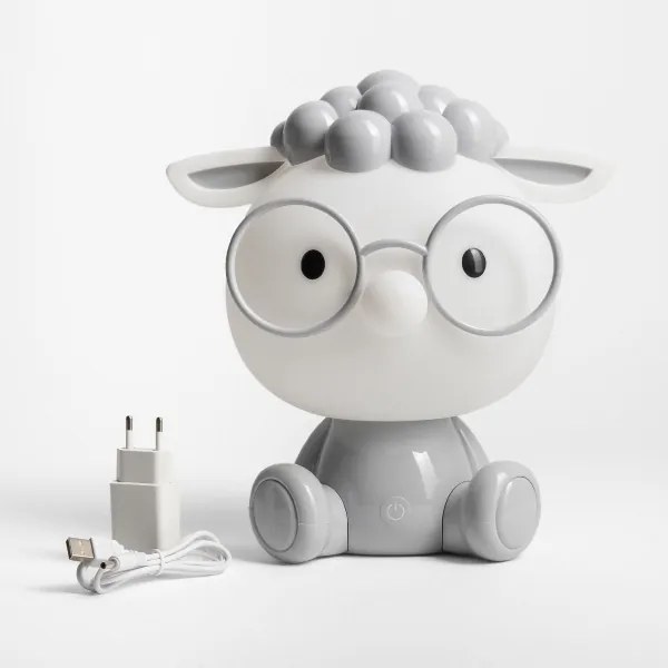 Zuma Line KDR-612-GR - LED Detská dotyková stolná lampa SHEEP LED/3W/230V