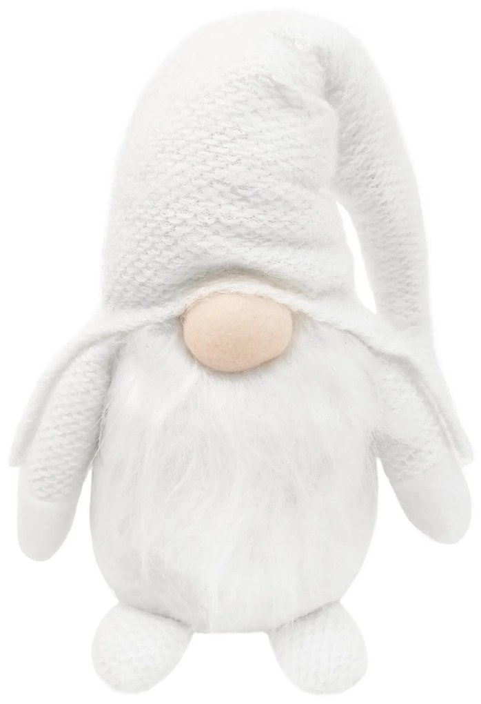 Vianočný škriatok ELF 068 - 50 cm biely