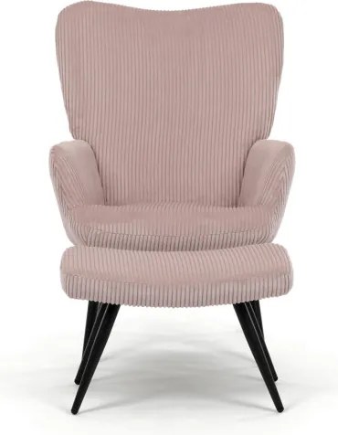 Kreslo ružové s podnožkou AK-L7285 PINK6