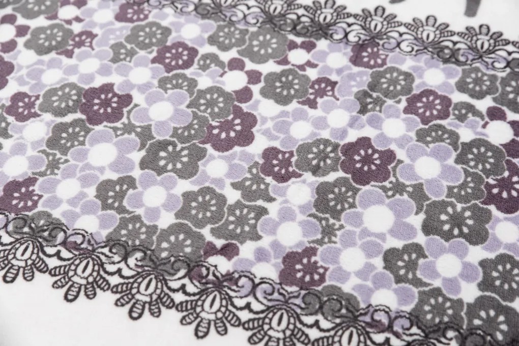 Mikroplyšové obliečky Vianoční soby sivé