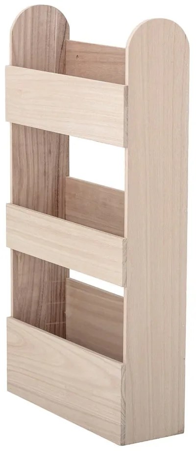 Detská nástenná knižnica z masívu paulownie v prírodnej farbe 38x70 cm Moris – Bloomingville Mini