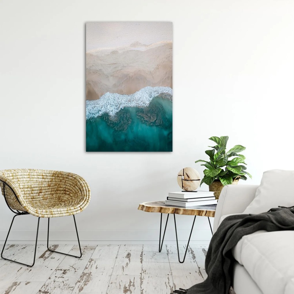 Gario Plagát Vlny na brehu mora Farba rámu: Bez rámu, Rozmery: 40 x 60 cm