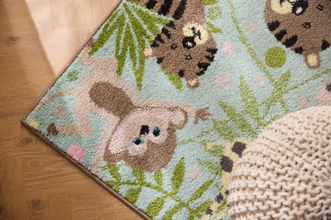 Detský koberec Funky Top Jungla mätový