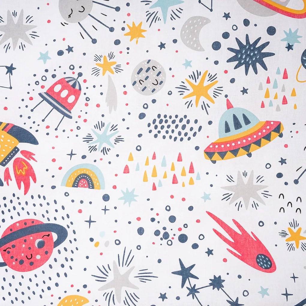 4Home Detské bavlnené obliečky do postieľky Cosmic Adventure, 100 x 135 cm, 40 x 60 cm