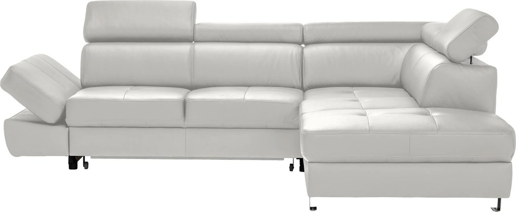 XXXLutz ROHOVÁ SEDAČKA, textil, koža, svetlosivá Celina Home - Sedačky - 000501001826