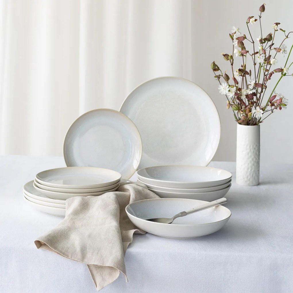 Tanier, plochý, okrúhly, Coupe, 27 cm, 4-dielna sada – Gaya Elements North - 492524