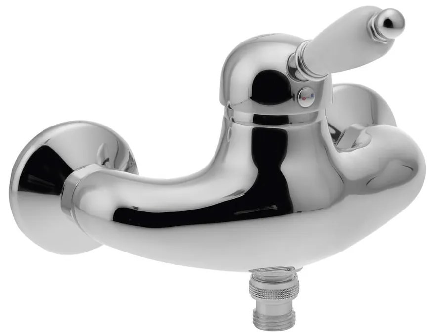 Nástenná sprchová batéria v striebornej farbe (1 výstup) Kirké White – Sapho