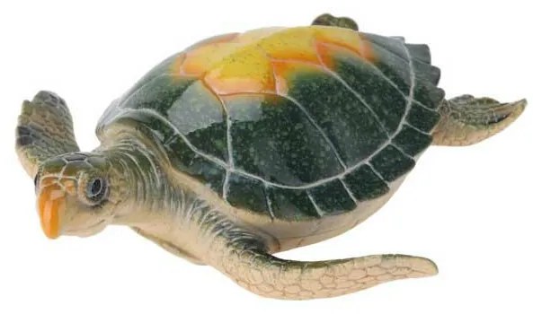 Záhradná figúrka z polistone Turtle2, 7x21 cm, viacfarebná