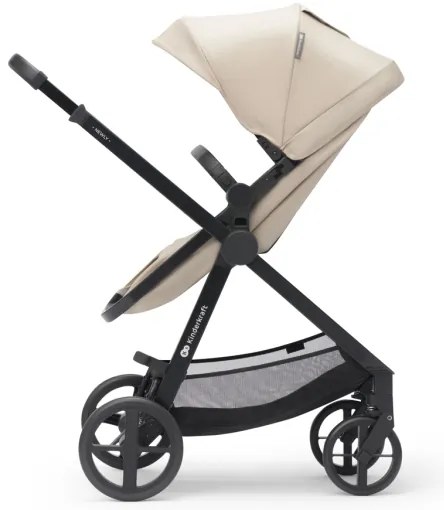 KINDERKRAFT - Kombinovaný kočík 3v1 NEWLY Sand beige + autosedačka MINK PRO