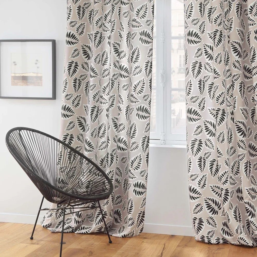 Čierny/béžový záves 140x260 cm Alma – douceur d'intérieur