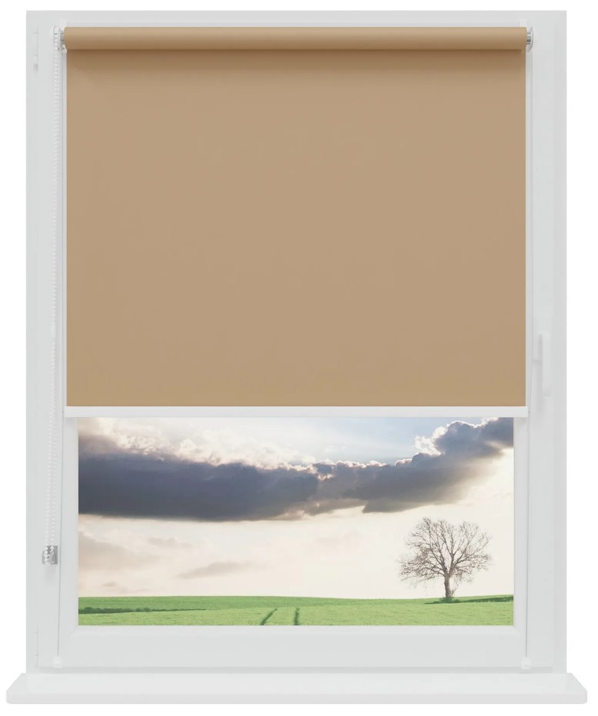 Dekodum Neinvazívna zatemňovacia roleta Tan Šírka (cm): 86, Dĺžka (cm): 150, Farba mechanismu: Biela