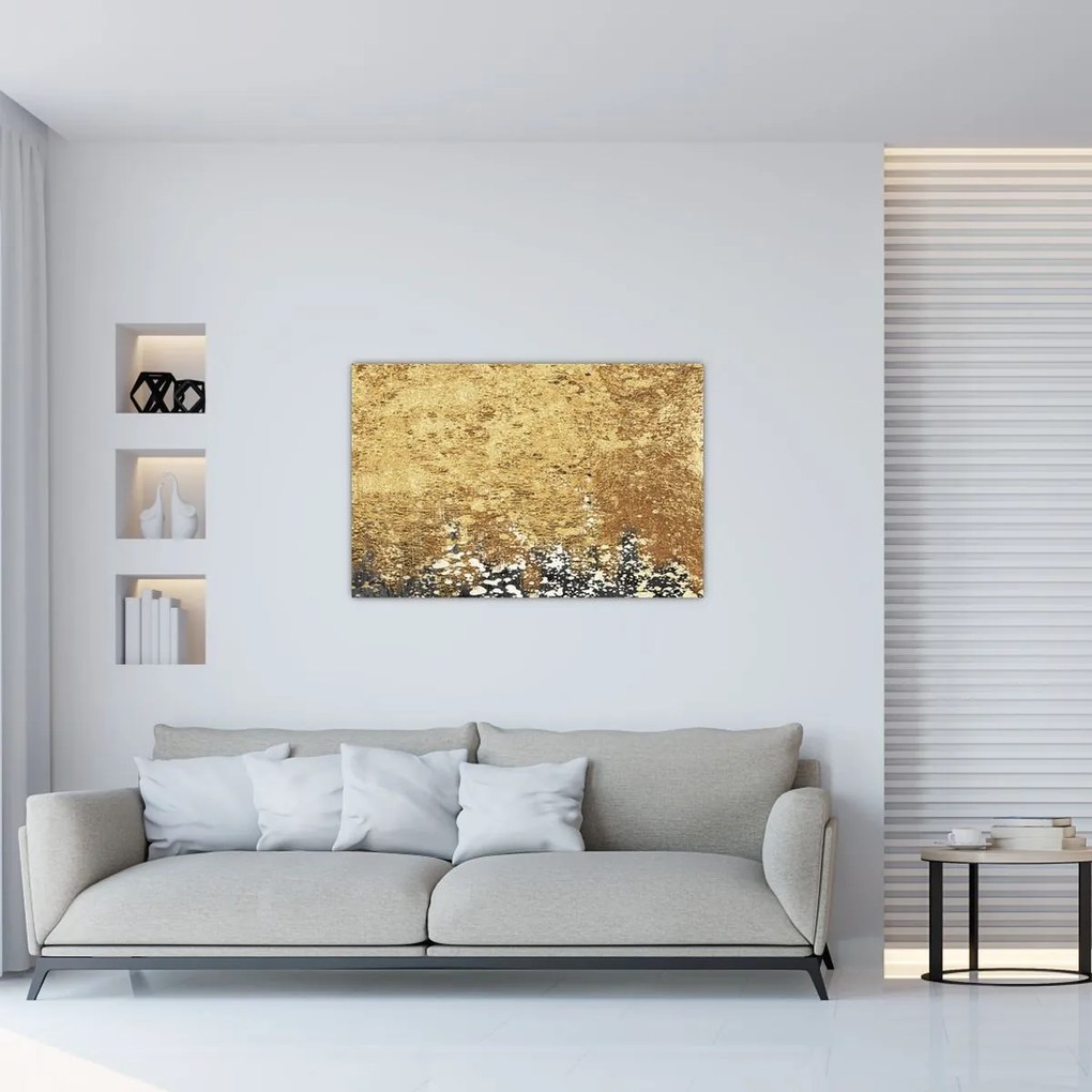 Obraz - Zlatá štruktúra N⁰3 (90x60 cm)