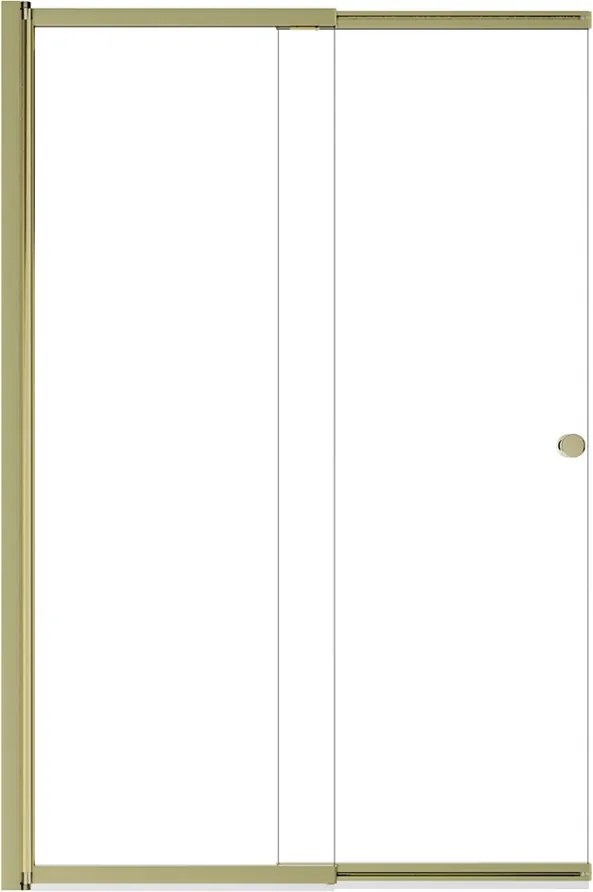 Besco Vaňová zástena s posuvným dielom EASY SLIDE GOLD 100150 (100x150 cm | Transparent)